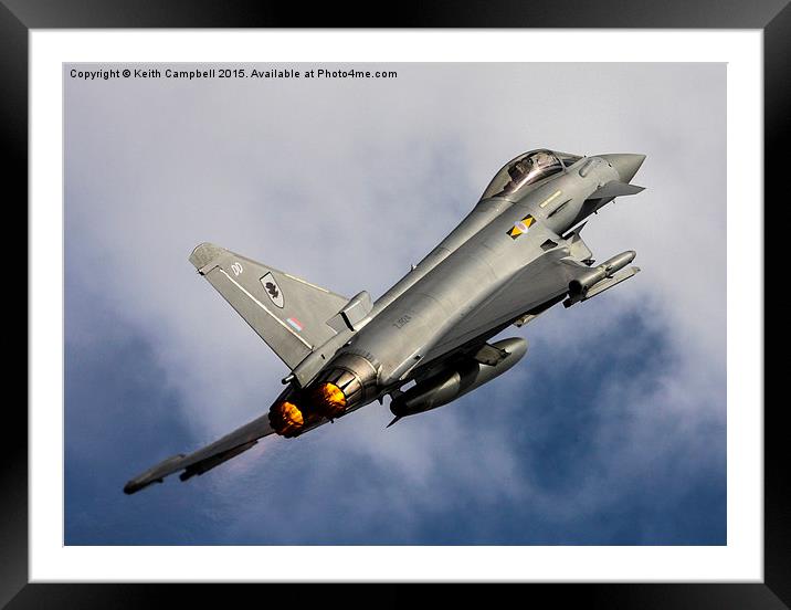  Typhoon rocket. Framed Mounted Print by Keith Campbell