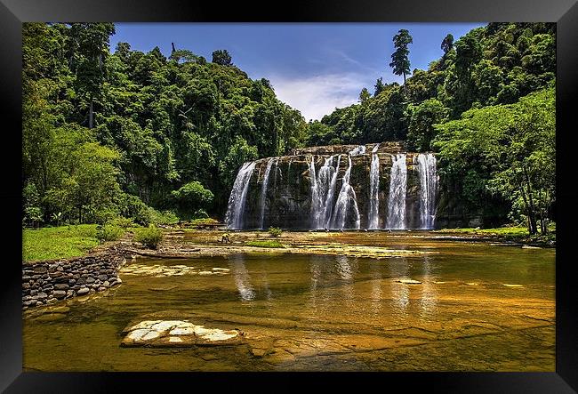Tinuy-an Falls,Mindanao,Philippines  Framed Print by Darren Galpin
