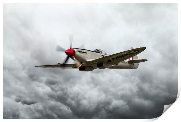 Spitfires Print by J Biggadike