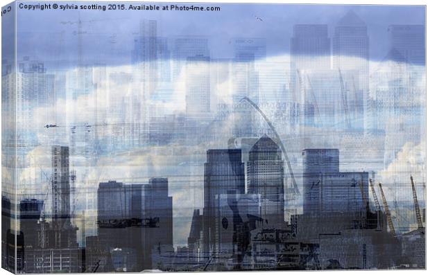  London Skyline Canvas Print by sylvia scotting
