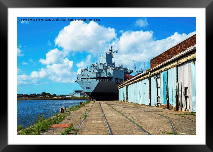  Support Tanker, RFA Orangeleaf (A110) Framed Mounted Print by Frank Irwin