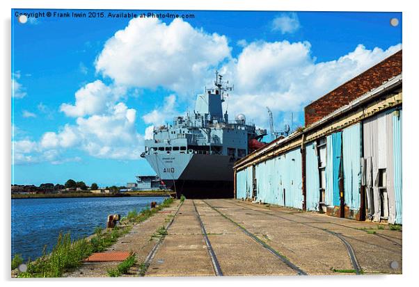  Support Tanker, RFA Orangeleaf (A110) Acrylic by Frank Irwin