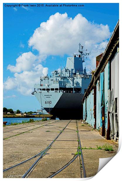  Support Tanker, RFA Orangeleaf (A110) Print by Frank Irwin