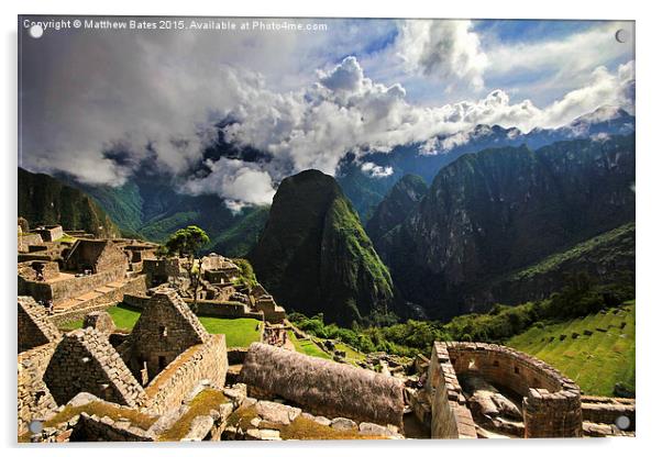 Machu Picchu scene Acrylic by Matthew Bates