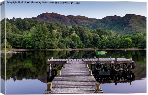  Serenity at St Fillans Canvas Print by Michael Moverley