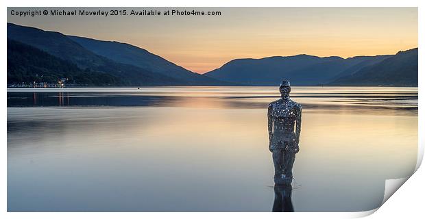 St Fillans - Mirror Man Print by Michael Moverley