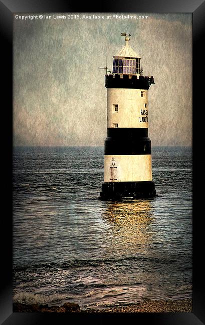  Penmon Trwyn Du Lighthouse Anglesey Framed Print by Ian Lewis