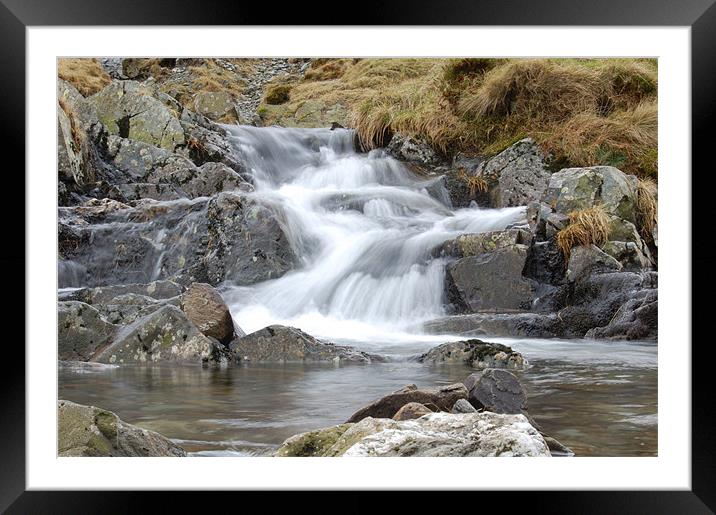 Kirkstone Waterfall II Framed Mounted Print by Iain McGillivray
