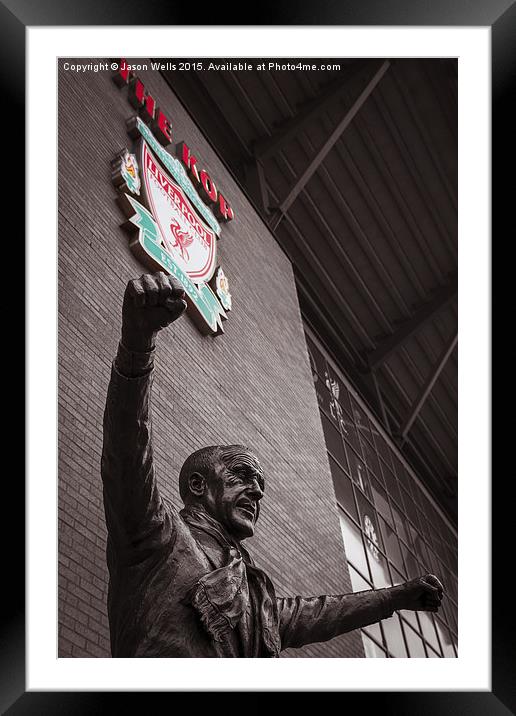 Bill Shankly statue Framed Mounted Print by Jason Wells
