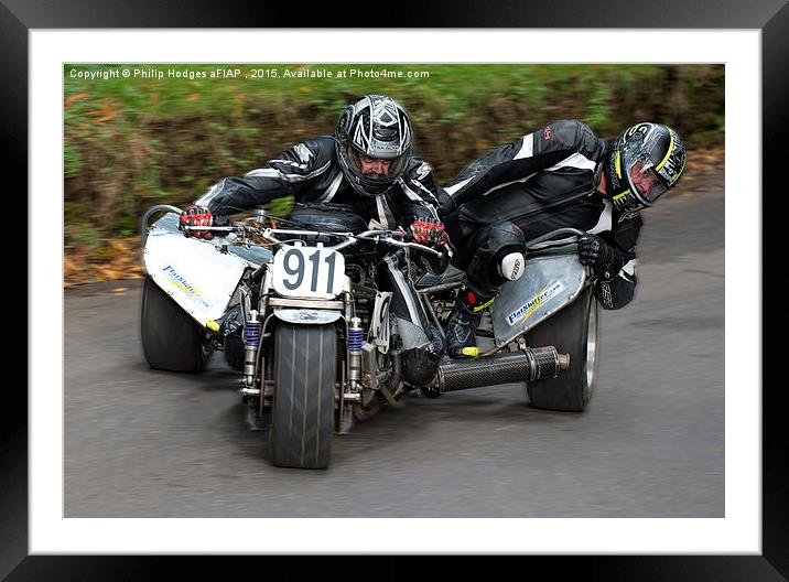Determined to be Fastest  Framed Mounted Print by Philip Hodges aFIAP ,
