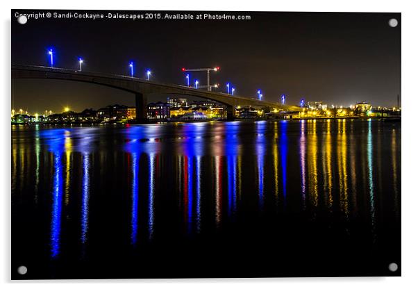  Itchen Bridge, Southampton Acrylic by Sandi-Cockayne ADPS