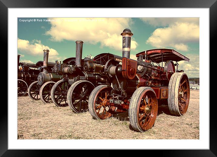  Filtered Steam  Framed Mounted Print by Rob Hawkins