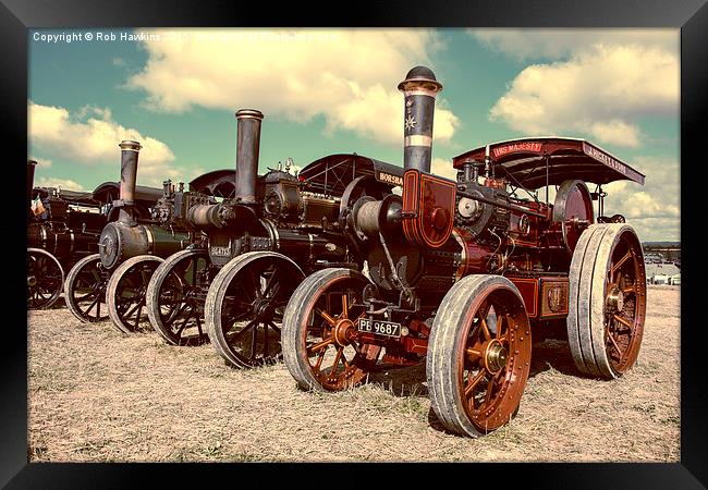  Filtered Steam  Framed Print by Rob Hawkins