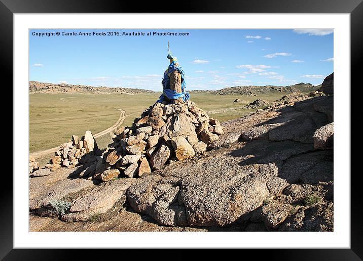  Gobi Desert Mongolia Framed Mounted Print by Carole-Anne Fooks