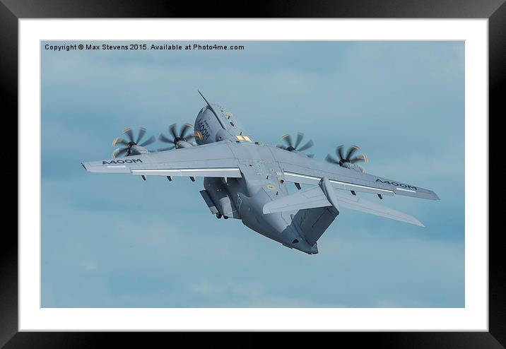  Airbus Military A400M lifts off Framed Mounted Print by Max Stevens