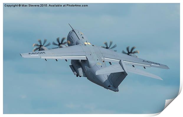  Airbus Military A400M lifts off Print by Max Stevens