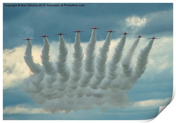  Red Arrows Big Battle formation Print by Max Stevens