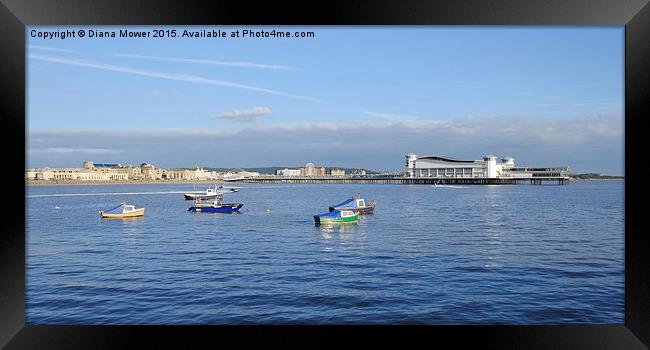  Weston-Super-mare     Framed Print by Diana Mower