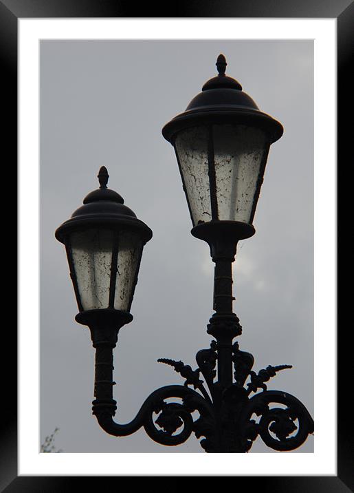Twin Lamp Post 2 Framed Mounted Print by Iain McGillivray