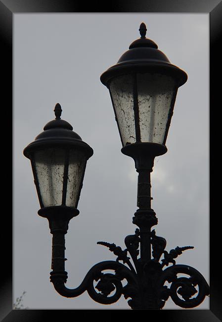 Twin Lamp Post 2 Framed Print by Iain McGillivray