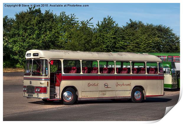 1966 Bristol Greyhound Print by Steve H Clark