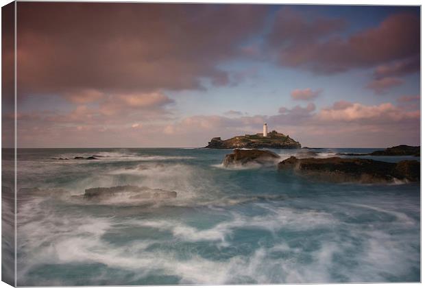  Godrevy Lighthouse, St Ives Bay Canvas Print by Brian Pierce