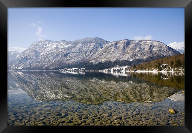 Lake Bohinj , Triglav National Park , Slovenia Framed Print by Ian Middleton