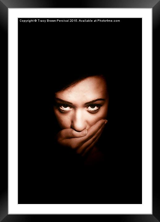  Speak no Evil Framed Mounted Print by Tracy Brown-Percival