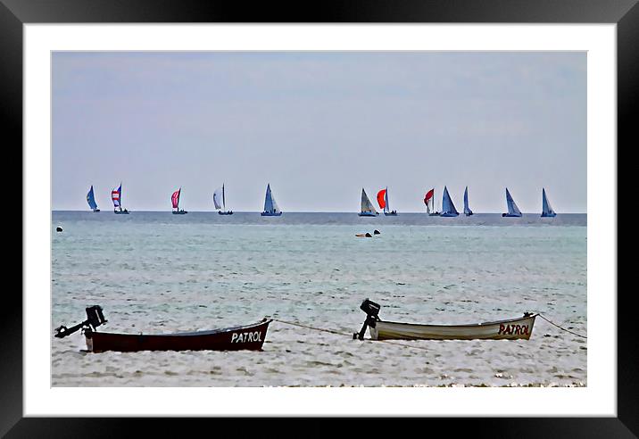 Weymouth Yachting  Framed Mounted Print by David French