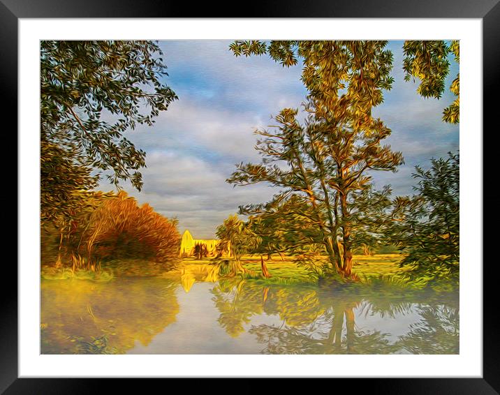  Newark Priory Ripley Framed Mounted Print by Clive Eariss