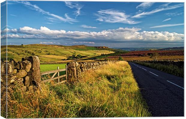 The Road to Hathersage  Canvas Print by Darren Galpin