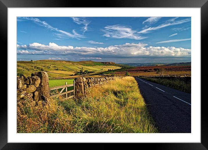 The Road to Hathersage  Framed Mounted Print by Darren Galpin