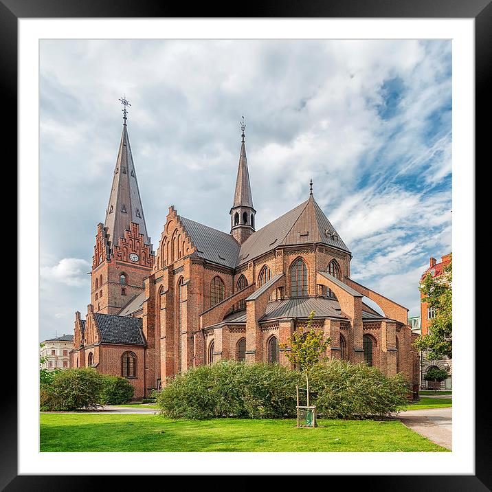 Malmo Saint Petris Church Framed Mounted Print by Antony McAulay