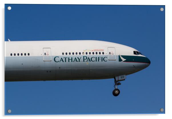 Cathay Pacific Boeing 777 Acrylic by David Pyatt