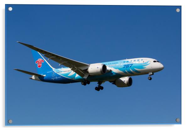 China Southern Airlines Boeing 787 Acrylic by David Pyatt