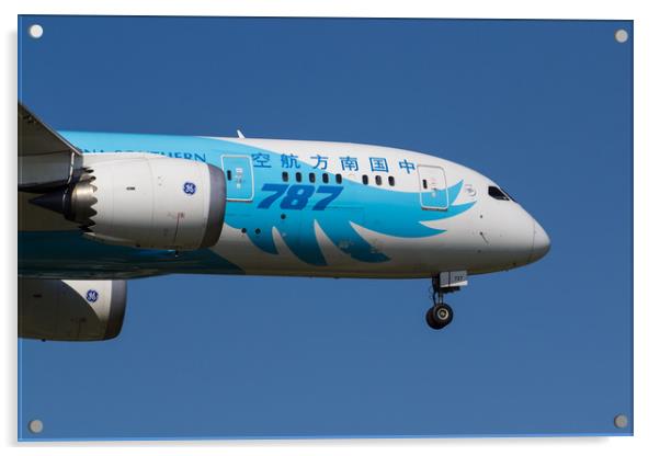 China Southern Airlines Boeing 787 Acrylic by David Pyatt