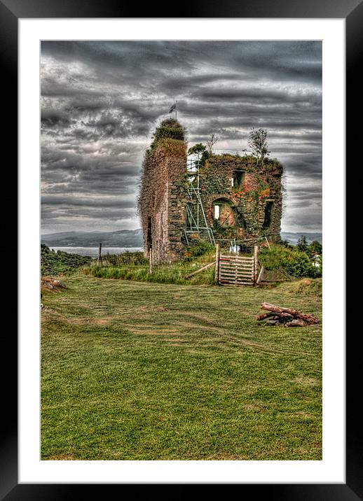 Tarbet Castle Framed Mounted Print by Tommy Reilly