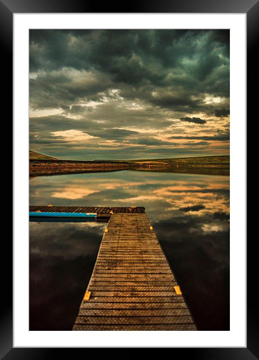 Jetty at Dusk Framed Mounted Print by ZI Photography
