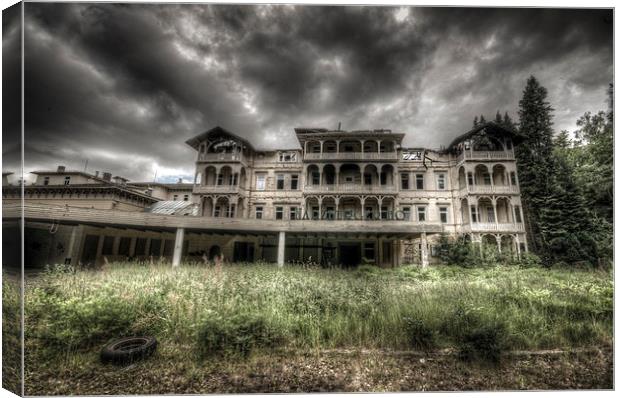  Ghost  Hotel Canvas Print by Nathan Wright