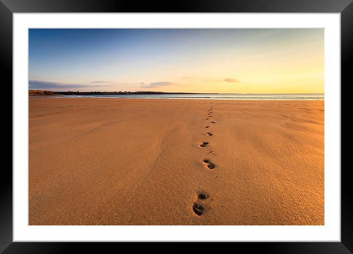 Footprints  Framed Mounted Print by Graham Daly