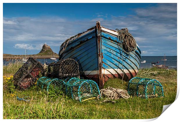 "The Magpie" on Holy Island  Print by Dave Hudspeth Landscape Photography