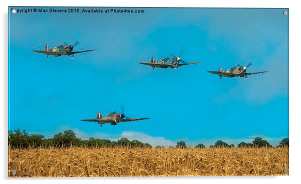  Battle of Britain 75th Anniversary Flypast Acrylic by Max Stevens