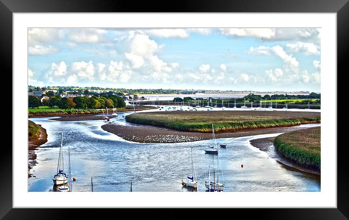  exe estuary Framed Mounted Print by keith sutton