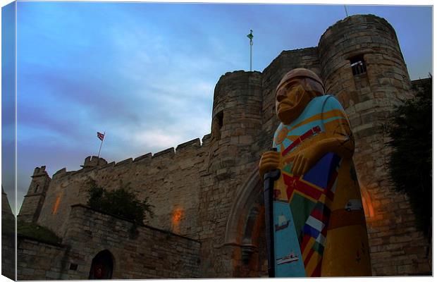  Standing Guard at Lincoln Castle Canvas Print by Ros Ambrose