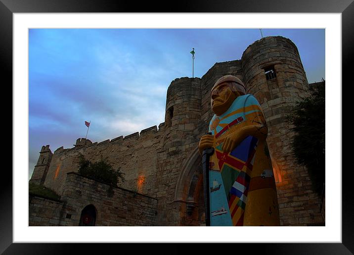  Standing Guard at Lincoln Castle Framed Mounted Print by Ros Ambrose