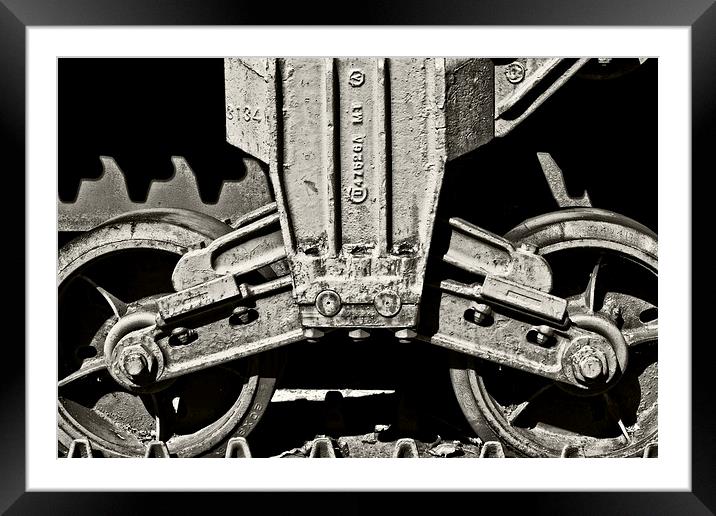  Tank Wheels Framed Mounted Print by Tom and Dawn Gari