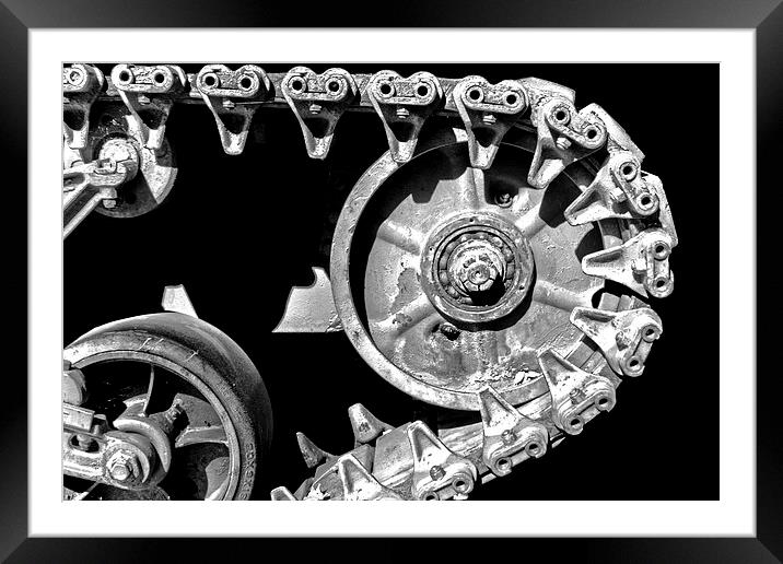  Tank Tread Framed Mounted Print by Tom and Dawn Gari