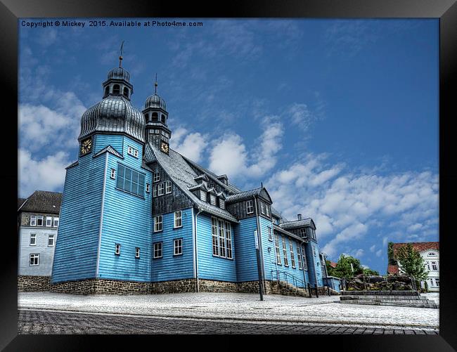 Lutheran Marktkirche Framed Print by rawshutterbug 