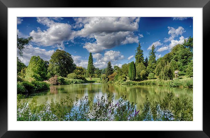  An English Country Garden Framed Mounted Print by Rus Ki