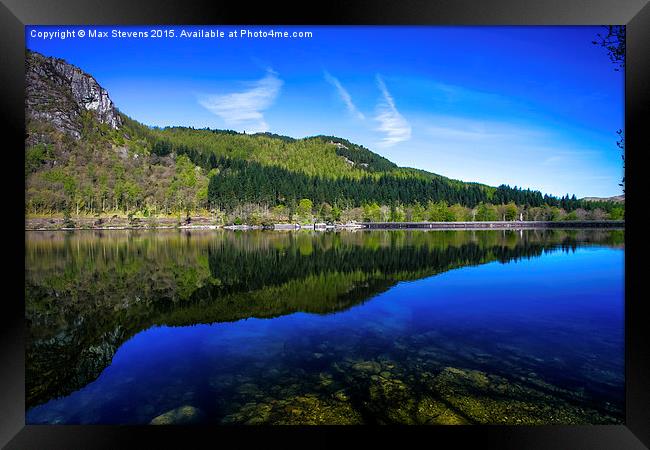  Dawn at Thirlmere Framed Print by Max Stevens